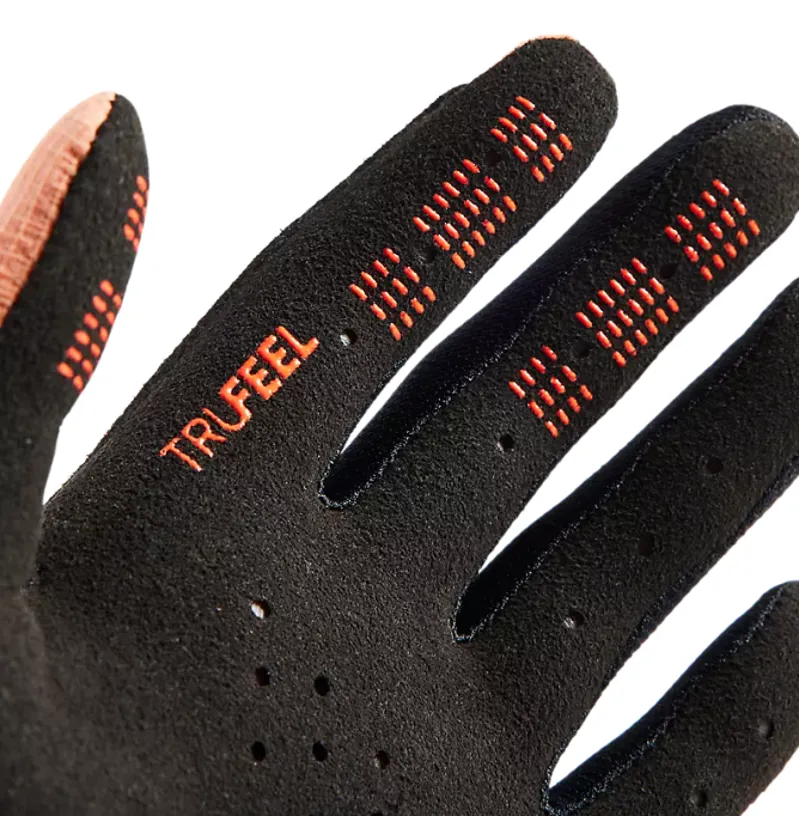 Fox Racing Youth Defend Full Finger Gloves in Day Glo Orange-1